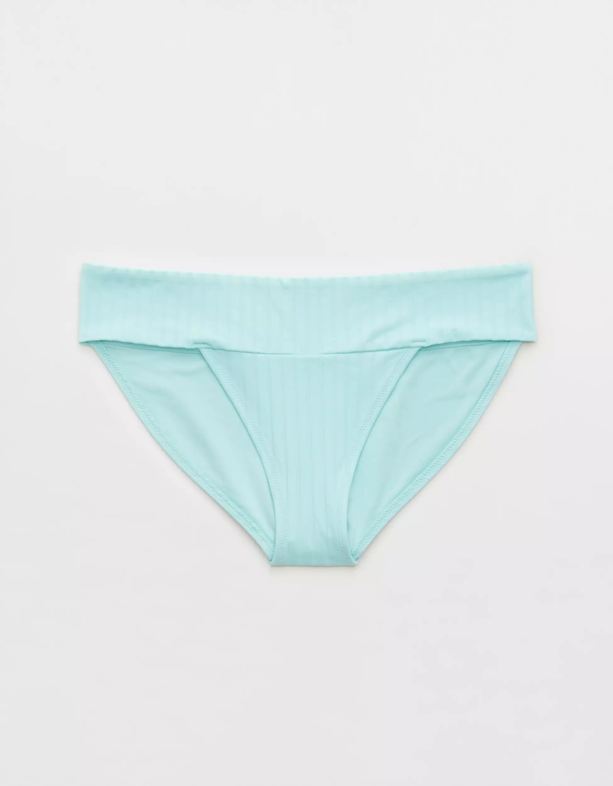 Aerie Wide Rib Banded Full Coverage Bikini Bottom | Aerie