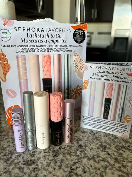 Mascaras + coupon from Sephora’s sampler💅