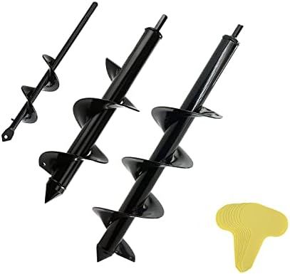 Auger Drill Bit Set for Planting - Garden Spiral Hole Drill Planter, Bulb & Bedding Plant Augers,... | Amazon (US)
