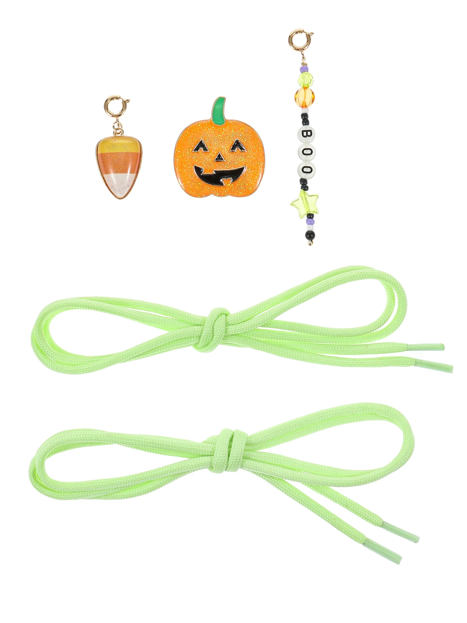 Way to Celebrate Halloween Novelty Shoelace Charm Set, Green, 5 Pieces - Walmart.com | Walmart (US)