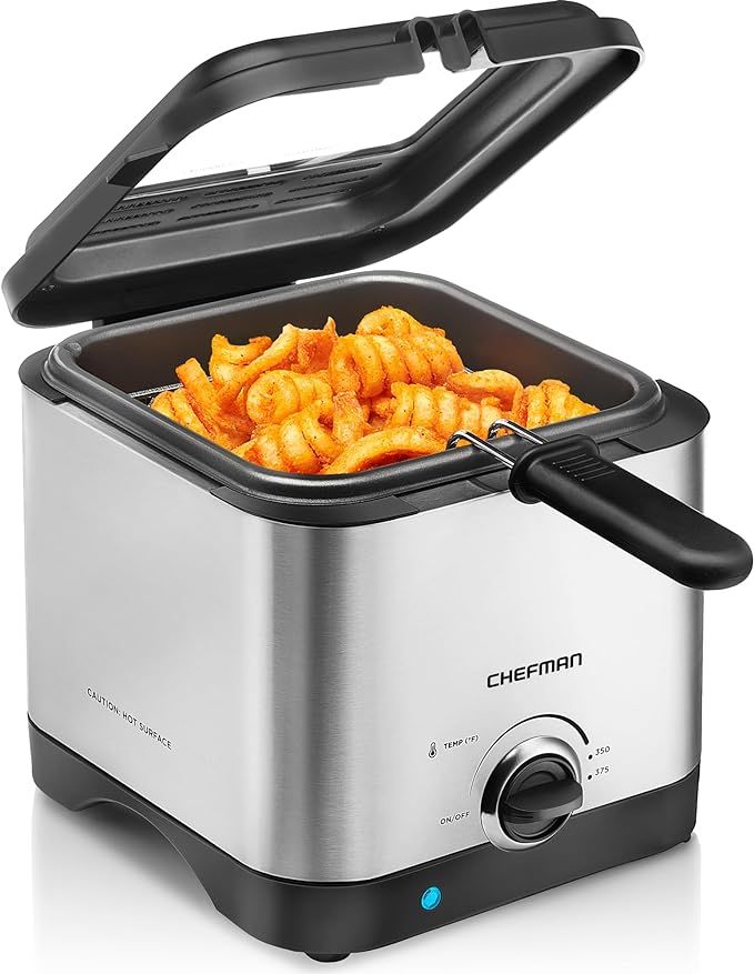 Chefman Fry Guy, The Most Compact & Convenient To Deep Fry Comfort Food, Restaurant-Style Basket ... | Amazon (US)