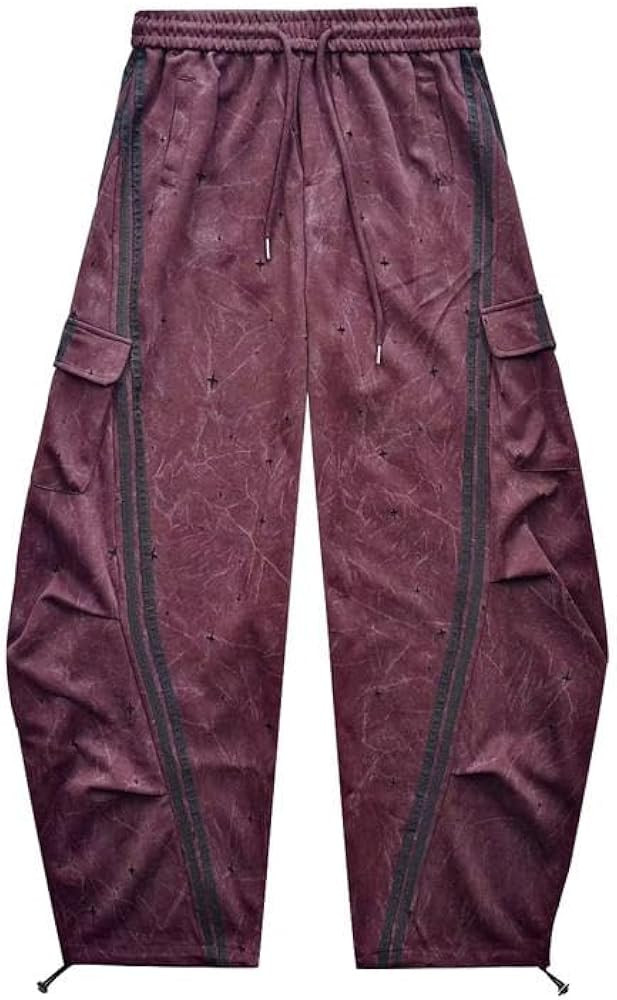 Flooo Women's Cargo Jogger Pants, Black, Wide Leg, Soft Cotton Blend, Drawstring, Side Pockets | Amazon (US)