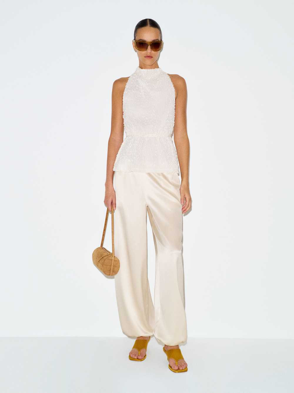 Aven Satin Pant | Reformation (Global)