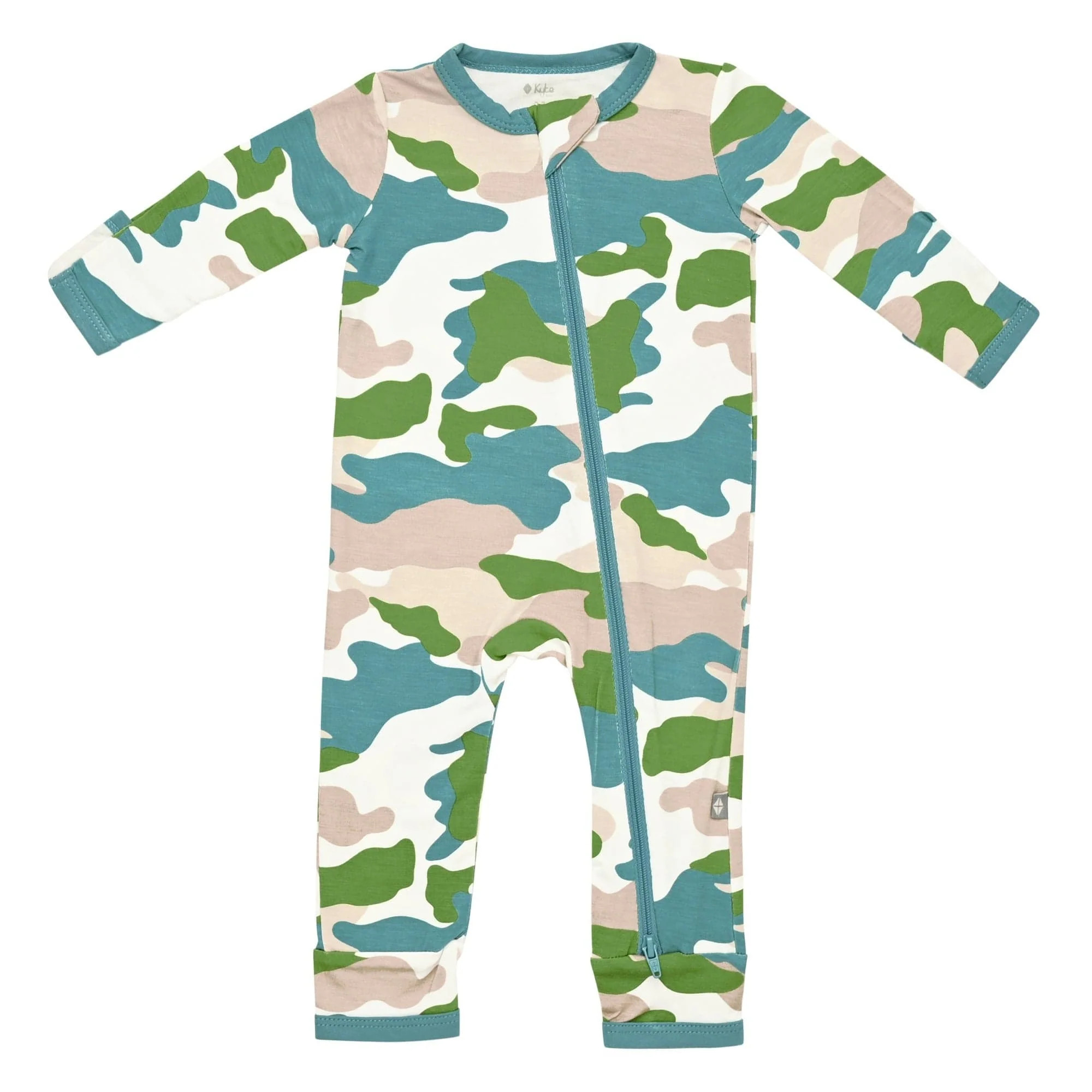 Zippered Romper in Camo | Kyte BABY