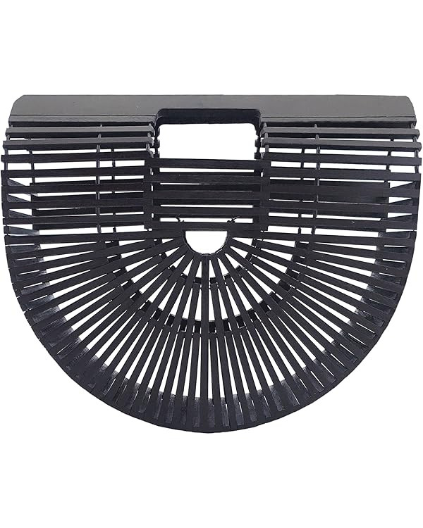 Miuco Womens Bamboo Handbag Handmade Large Tote Beach Bag | Amazon (US)