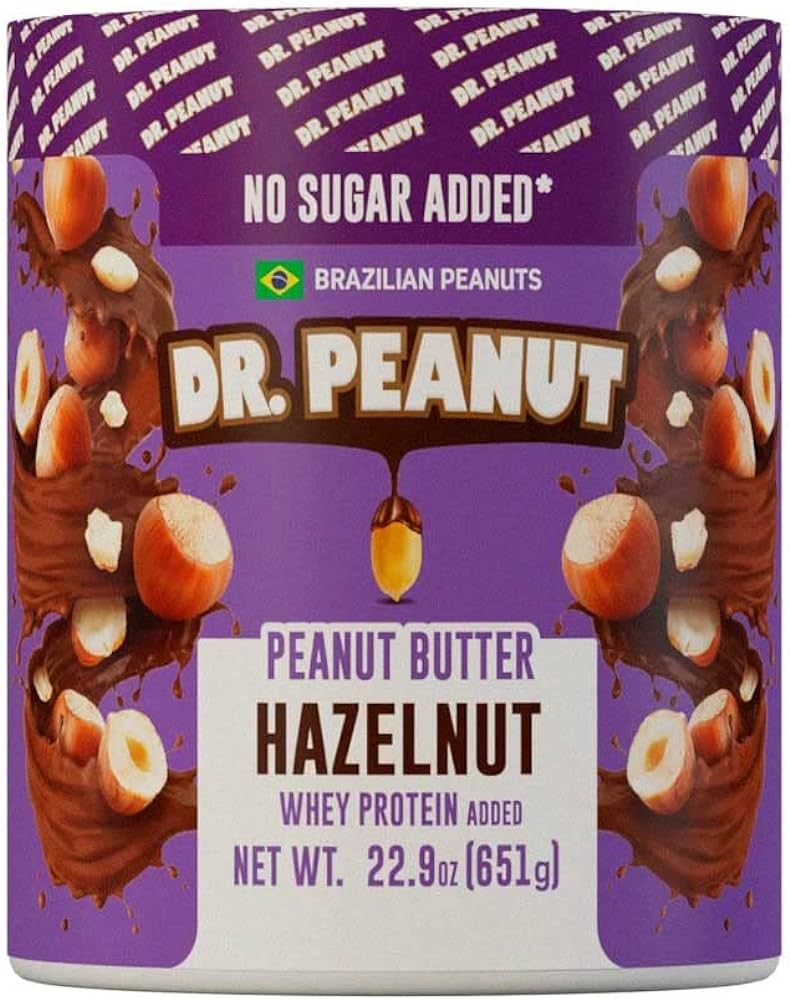 DR. PEANUT Butter Hazelnut Whey Protein Added Creamy Butter for Snacks, Cooking and Baking - 22.9... | Amazon (US)