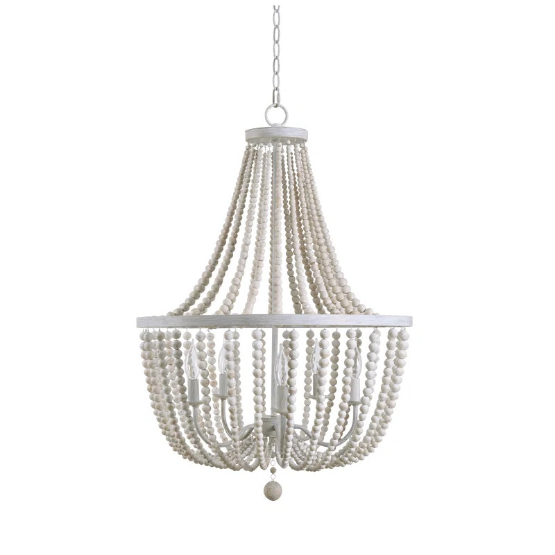 Calabasas 5 - Light Unique Empire Chandelier with Beaded Accents | Wayfair North America