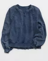 Aerie Hey Crochet Sweatshirt | Aerie