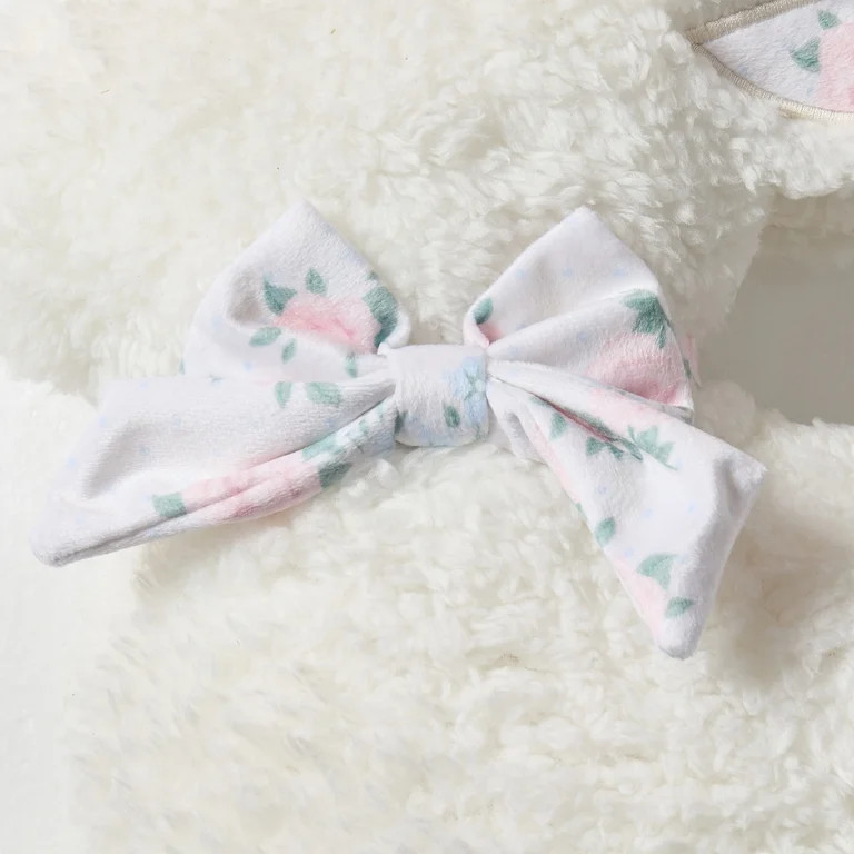 My Texas House 14" x 16" Ivory Sherpa Bunny Shaped Toy Pillow | Walmart (US)