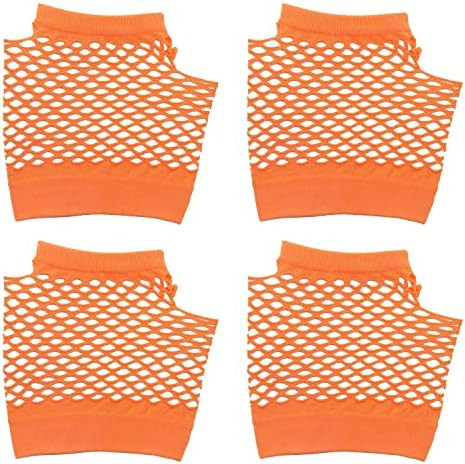 PENTA ANGEL 2 Pairs Fishnet Fingerless Gloves for Women Girls Halloween Cosplay | Amazon (US)