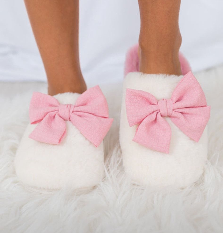 Slippers. House shoes. Bows.

#LTKFindsUnder100 #LTKFamily #LTKFindsUnder50