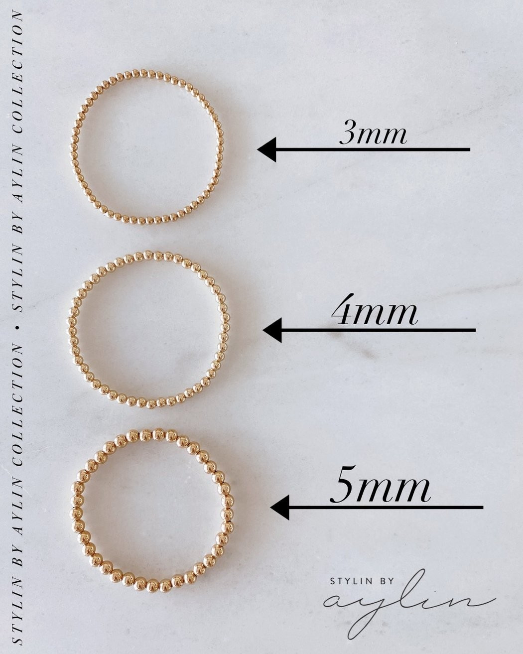 THE BEADED BRACELET - GOLD | Stylin by Aylin