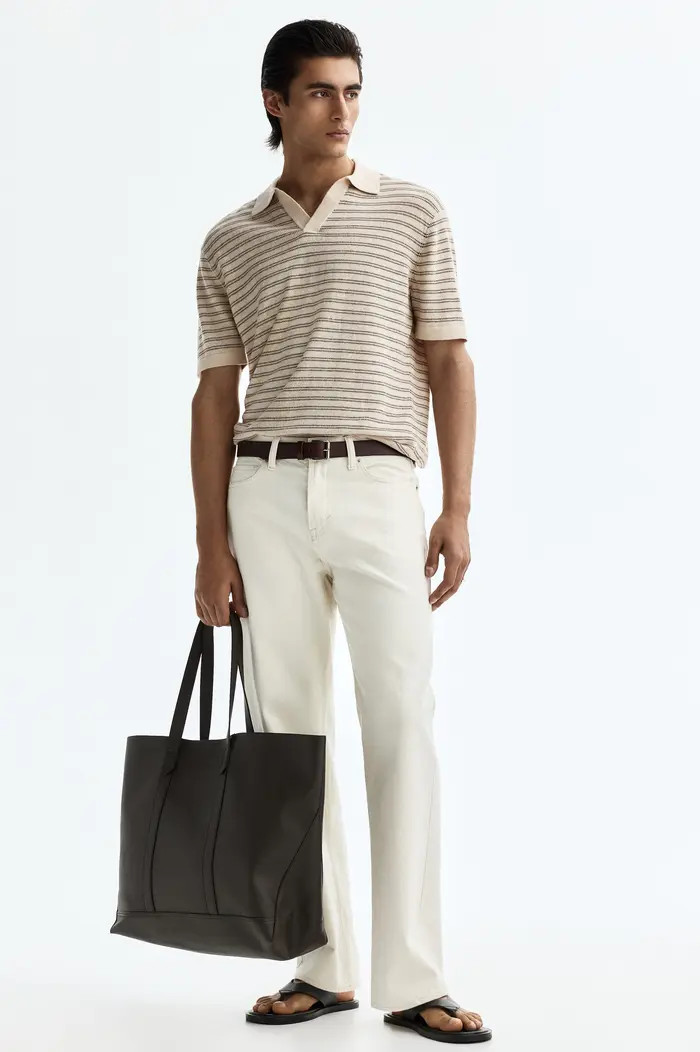 Regular Fit Linen-blend Polo Shirt | Nordstrom