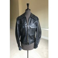 Vintage Black Leather Bomber Moto Jacket Unisex | Etsy (US)