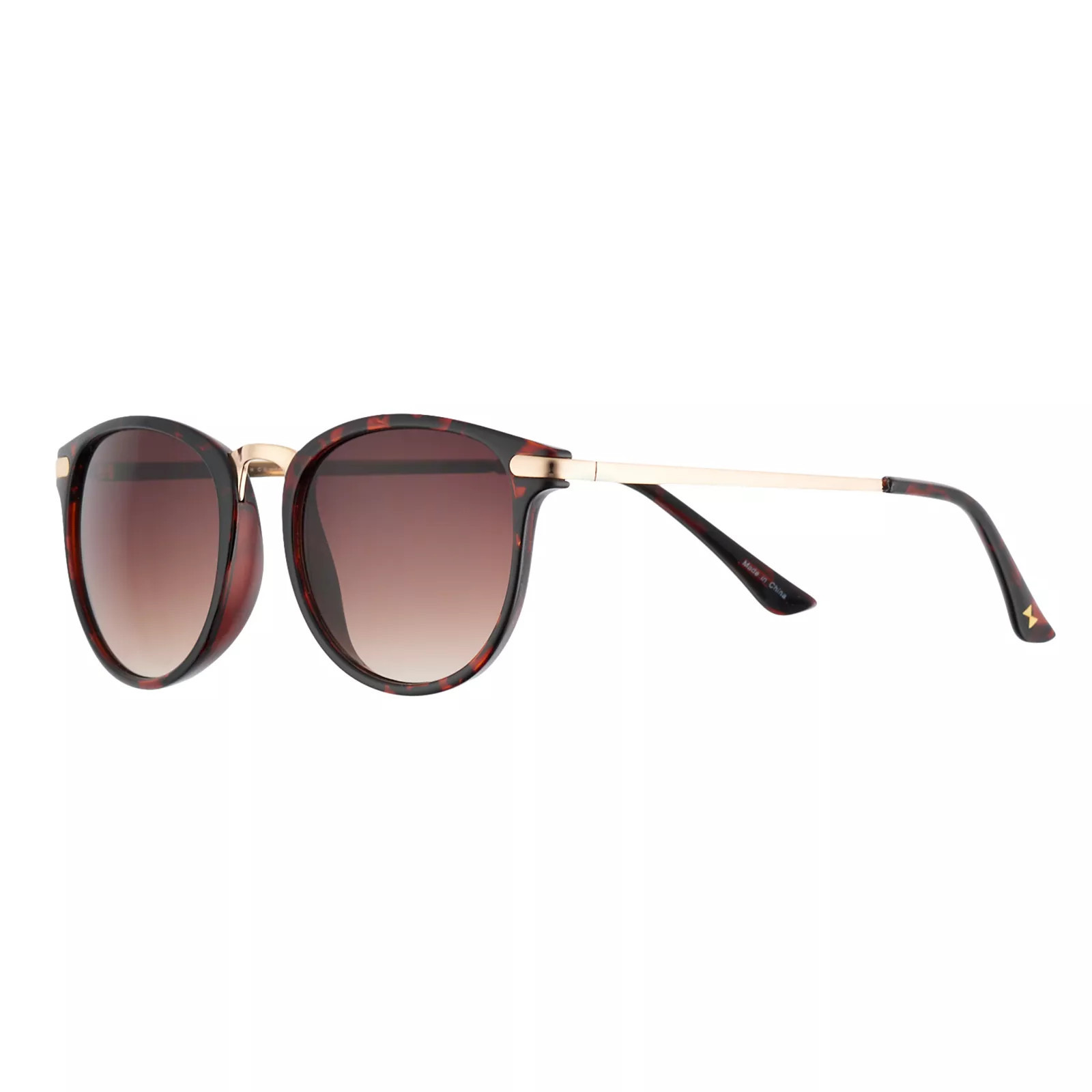 Women's LC Lauren Conrad Round Sunglasses, Size: Medium, Tort | Kohl's