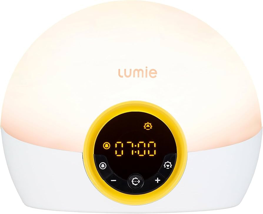 Lumie Bodyclock Rise 100 - Wake-Up Light Alarm Clock with Sunrise and Sunset, Multicolour | Amazon (UK)