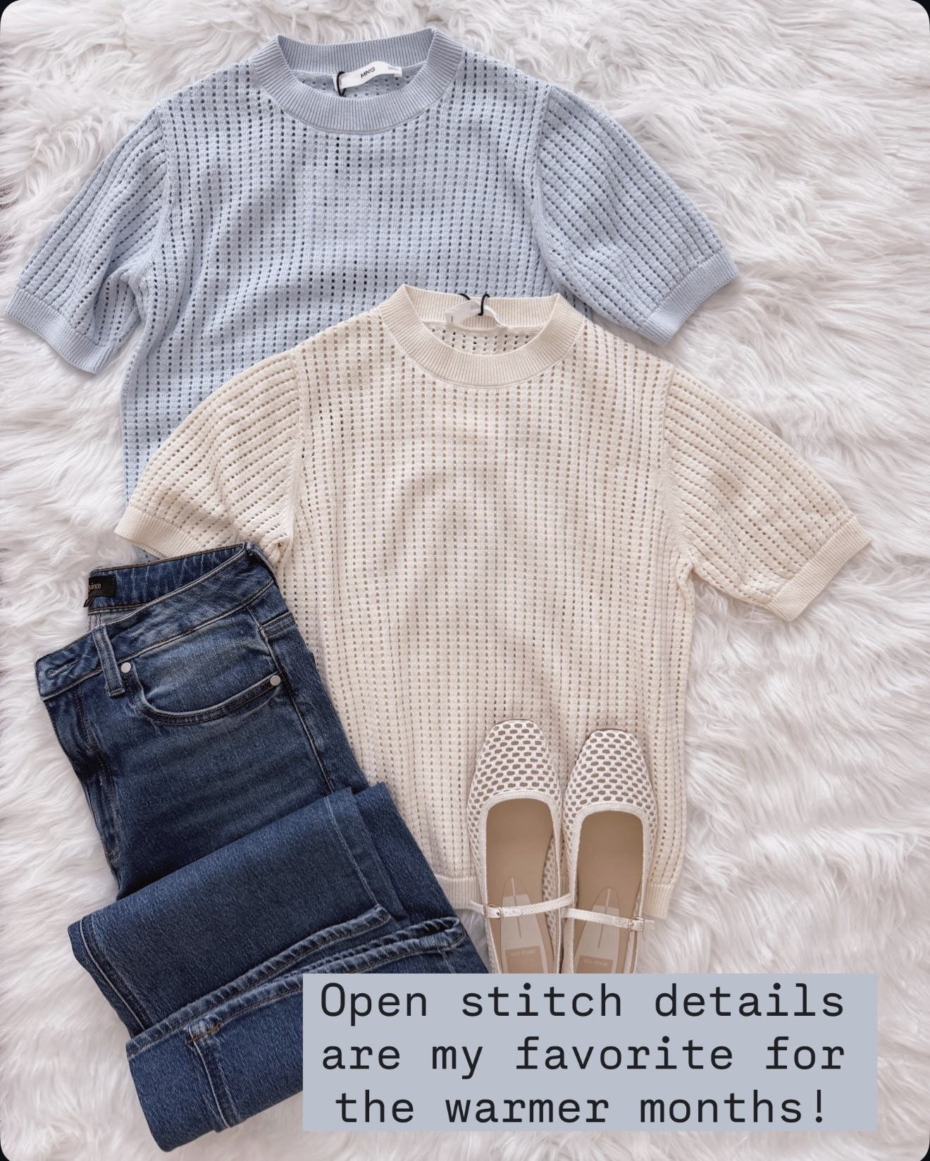 I'm obsessing over these open stitch sweaters because they're the perfect weight for those tricky in-between weather days.

open stitch sweater spring transition outfit casual chic knit top versatile layering piece comfortable stylish wardrobe essential

#LTKOver40 #LTKSeasonal #LTKmomlife