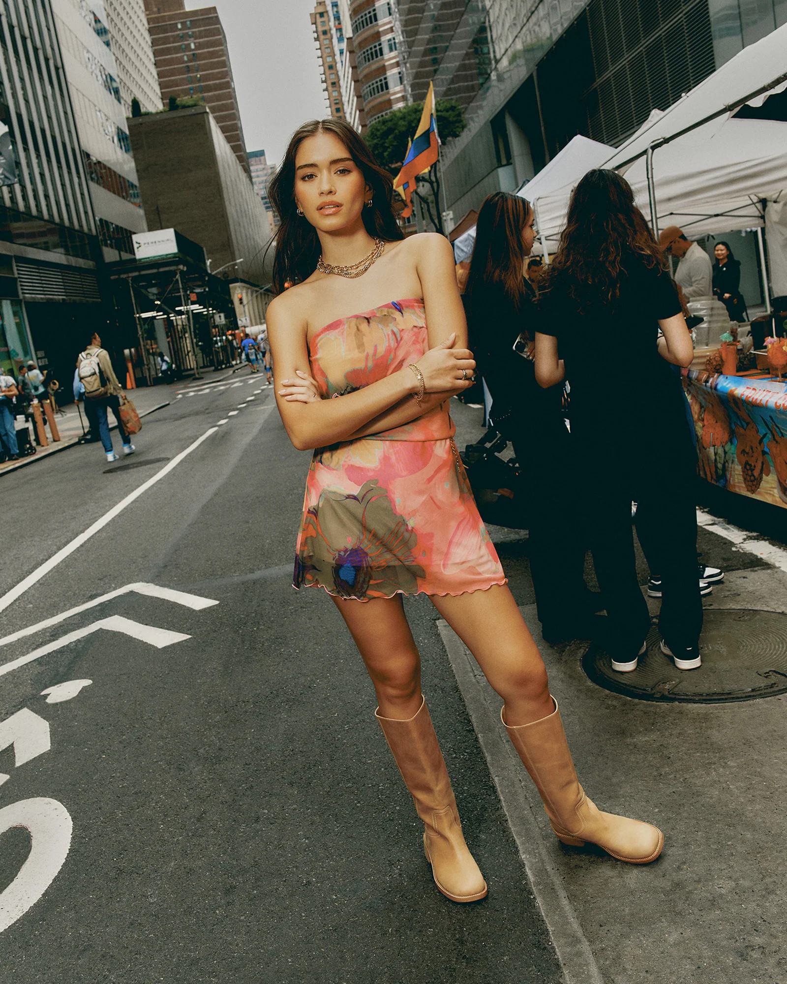 RIGGS Banana Leather Square-Toe Women's Boot | Steve Madden (US)