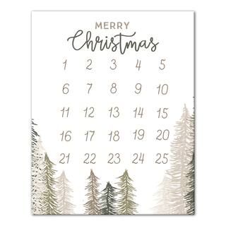 Christmas Trees Countdown Canvas Wall Art | Michaels Stores