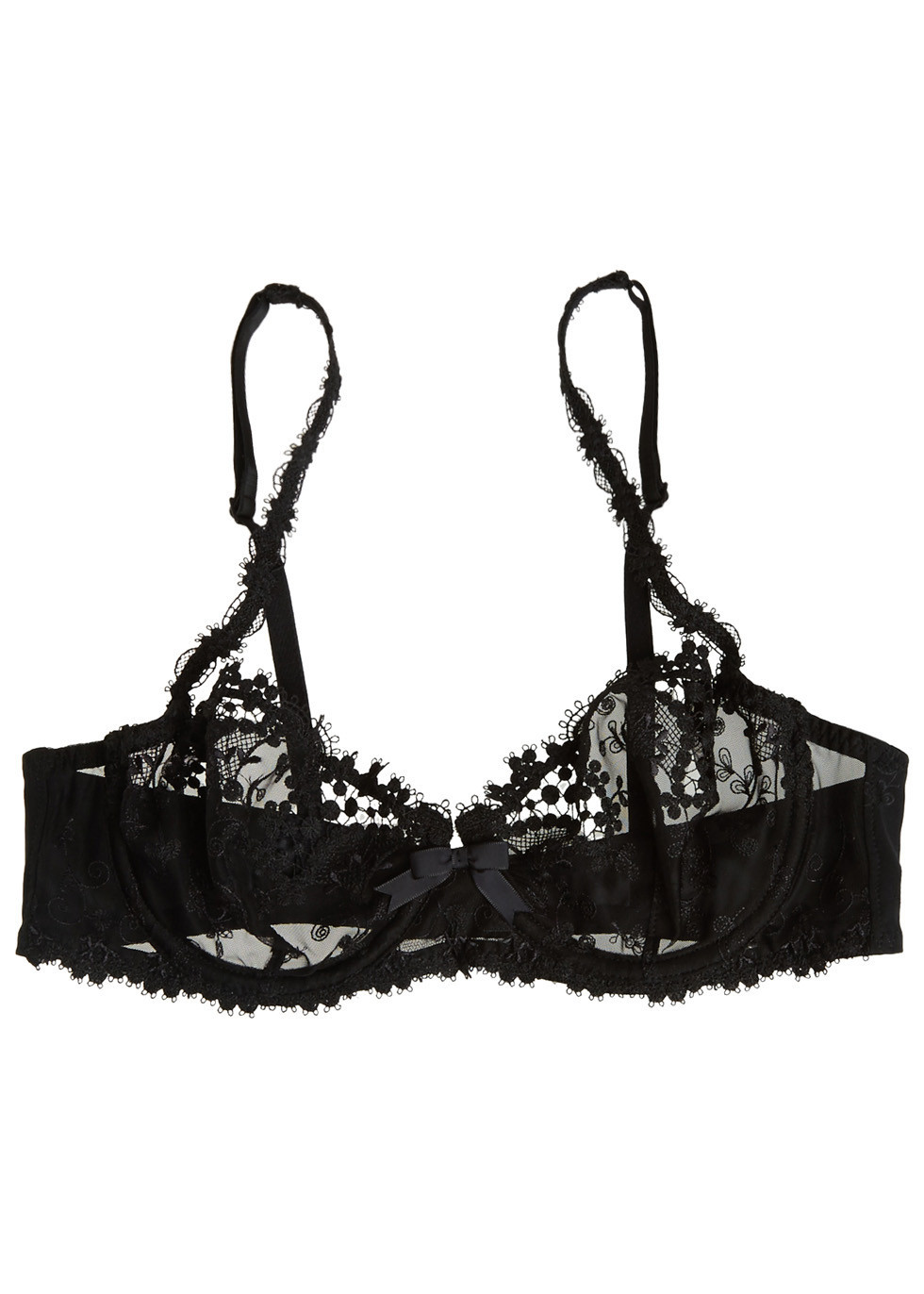 Wish black lace half-cup bra | Harvey Nichols