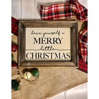 Handmade Christmas Framed Sign Rustic Farmhouse Holiday Decor | Etsy (US)