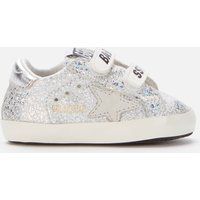 Golden Goose Babys' Iridescent Leather Nappa Stripes Laminated Heel Trainers - Silver/Ice/White - UK | Coggles (Global)