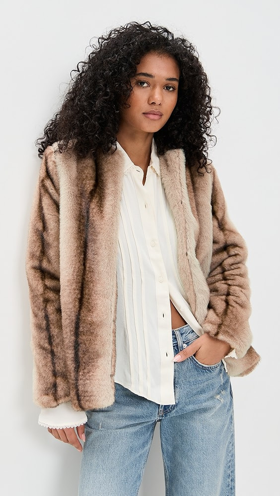 The City Faux Fur Jacket | Shopbop
