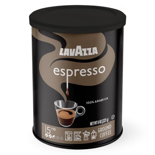 Lavazza Caffe Espresso Ground Coffee Blend, Medium Roast, 8-Ounce Can | Amazon (US)