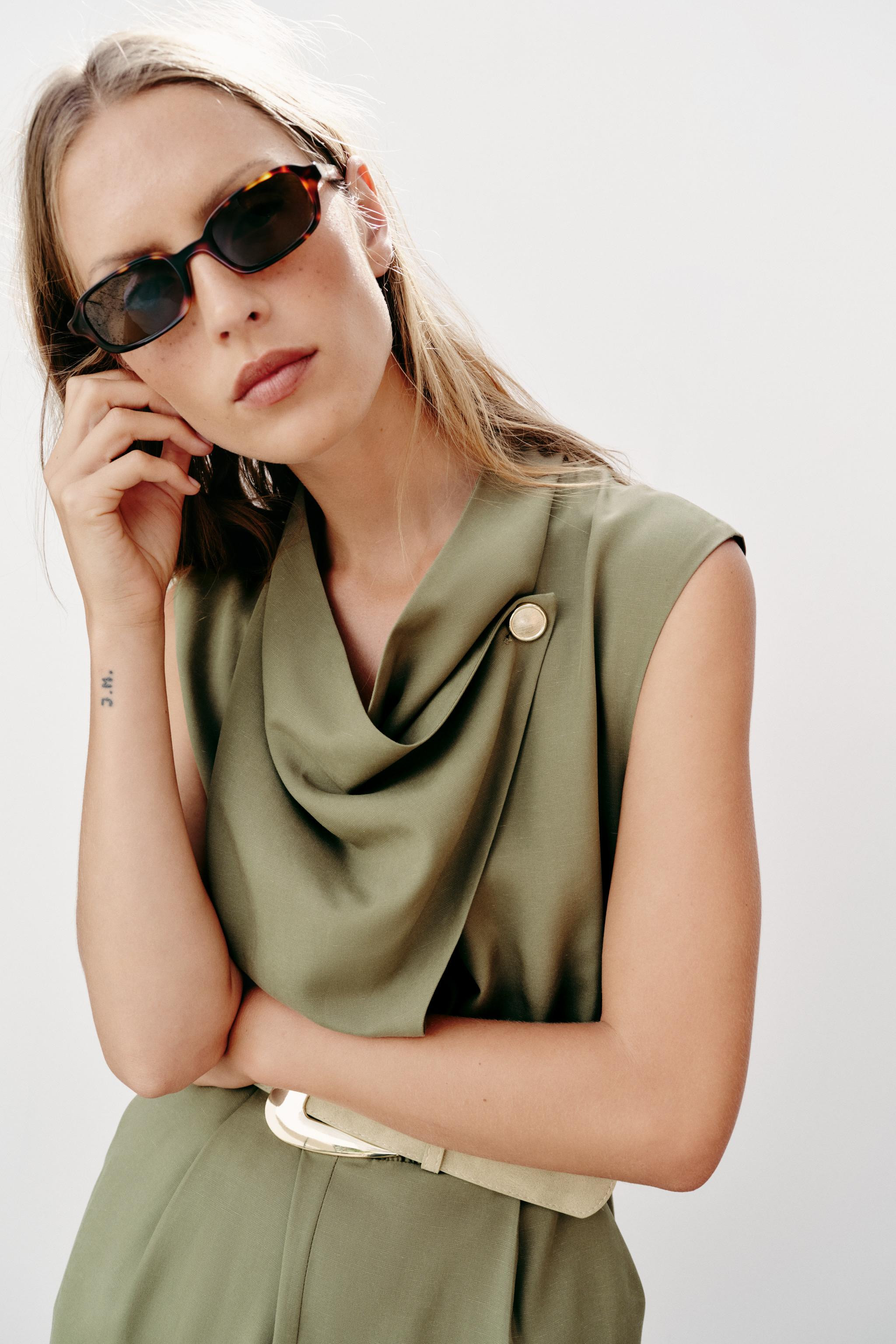 LONG BELTED JUMPSUIT | Zara US