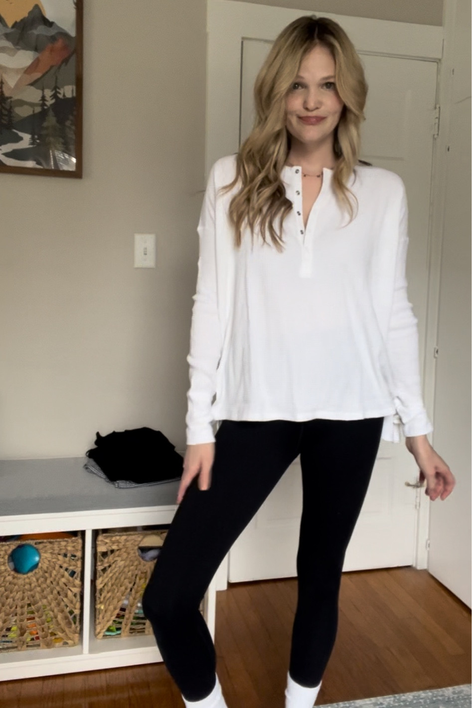 The BEST comfy henleys. Longer in the back to cover the booty, snap top perfect for bfing! The best postpartum shirt and beyond! 

wearing a small, oversized, but meant to be! 

#LTKbaby #LTKbump #LTKfamily