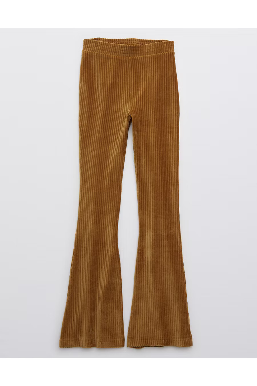 Aerie Groove-On Velour High Waisted Flare Pant | American Eagle Outfitters (US & CA)