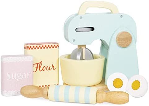 Amazon.com: Le Toy Van - Honeybake Kids Wooden Mixer Pretend Play Toy Set | Wooden Play Kitchen P... | Amazon (US)