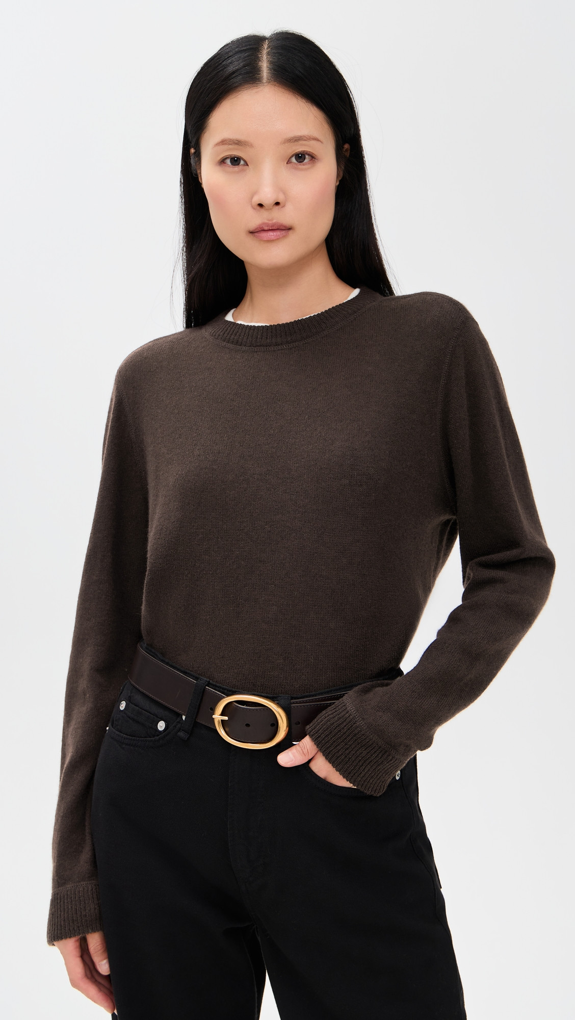 Reformation Cashmere Boyfriend Sweater Mole L | Shopbop