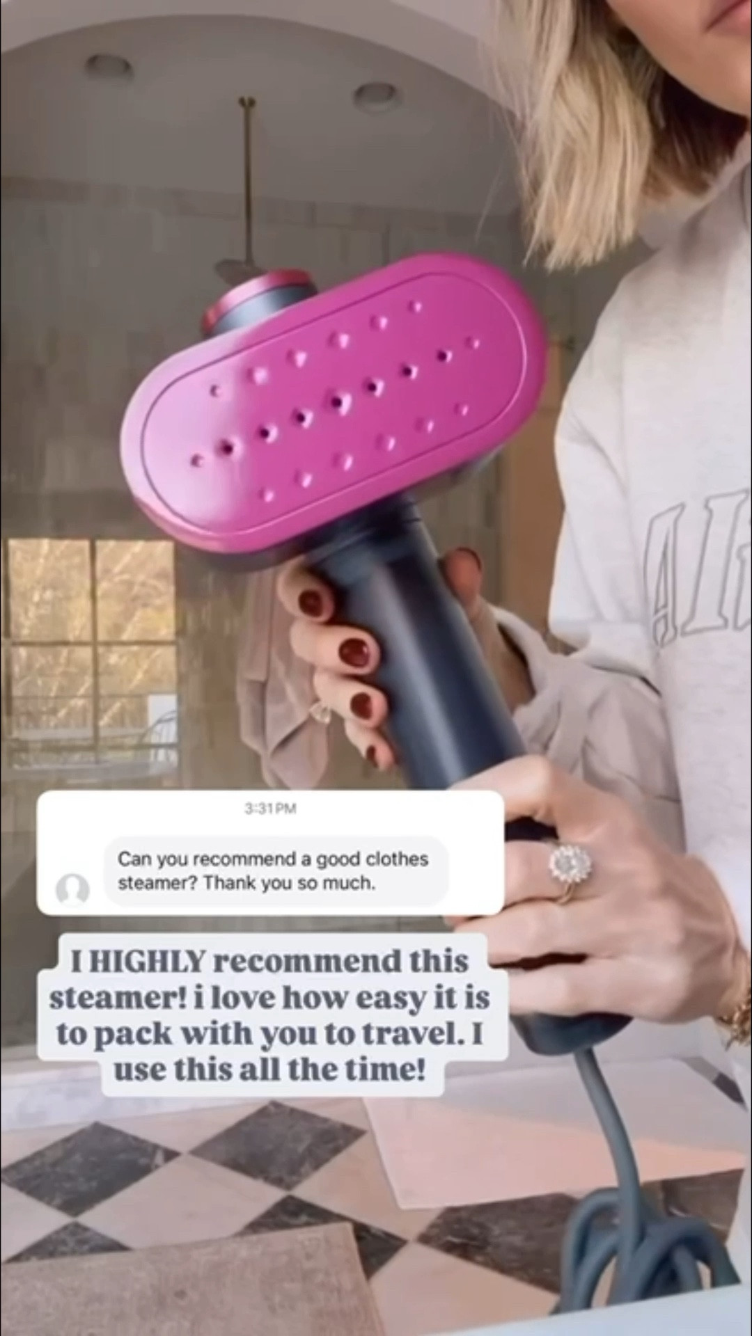 I always pack this steamer with me when I travel! It’s currently on sale! 

Loverly Grey, travel steamer, portable steamer, travel essentials 

#LTKTravel