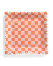 Set Of 12 Checkered Plates | Halloween | Marshalls | Marshalls