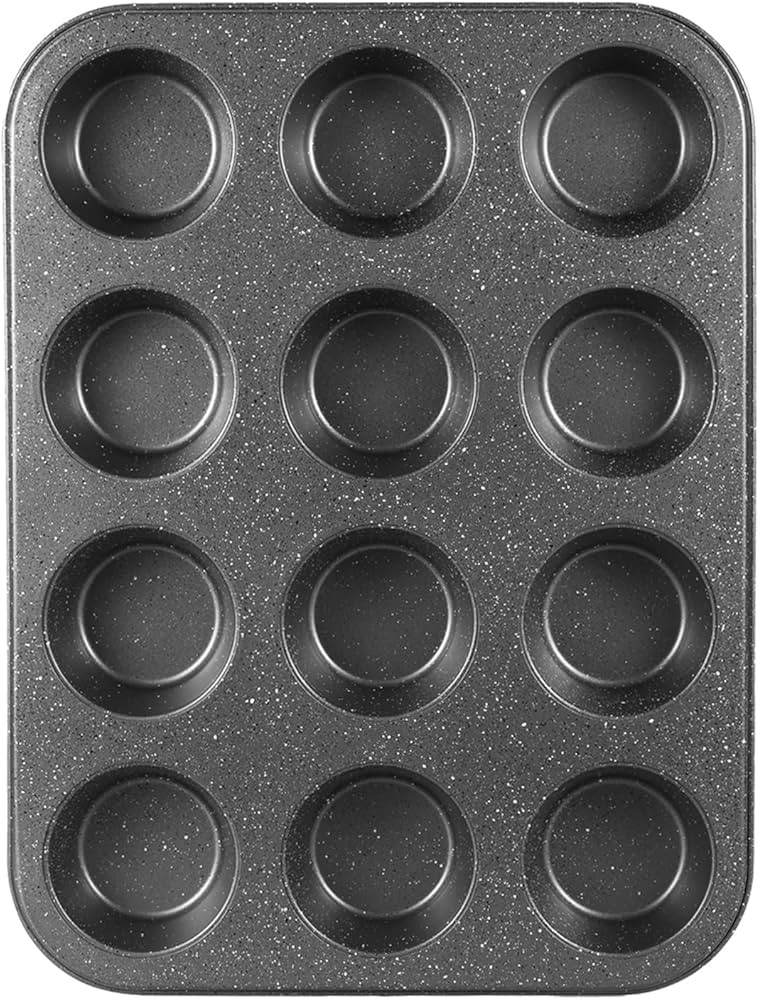 Muffin Cupcake Pan, Muffin Tins Nonstick 12, Muffin Top Pan, Cheese Cake Pan for Baking, Toast Ov... | Amazon (US)
