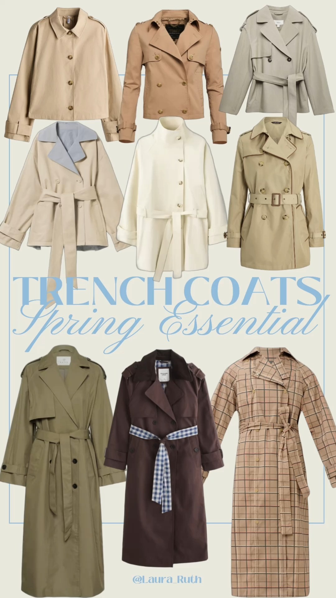 The ultimate spring staple 🤍 A trench coat is practical, endlessly versatile, and ideal for layering. No capsule wardrobe is complete without one. My top picks are linked! Spring Trench coats, spring capsule wardorbe 

 #LTKuk #LTKspring #LTKstyletip