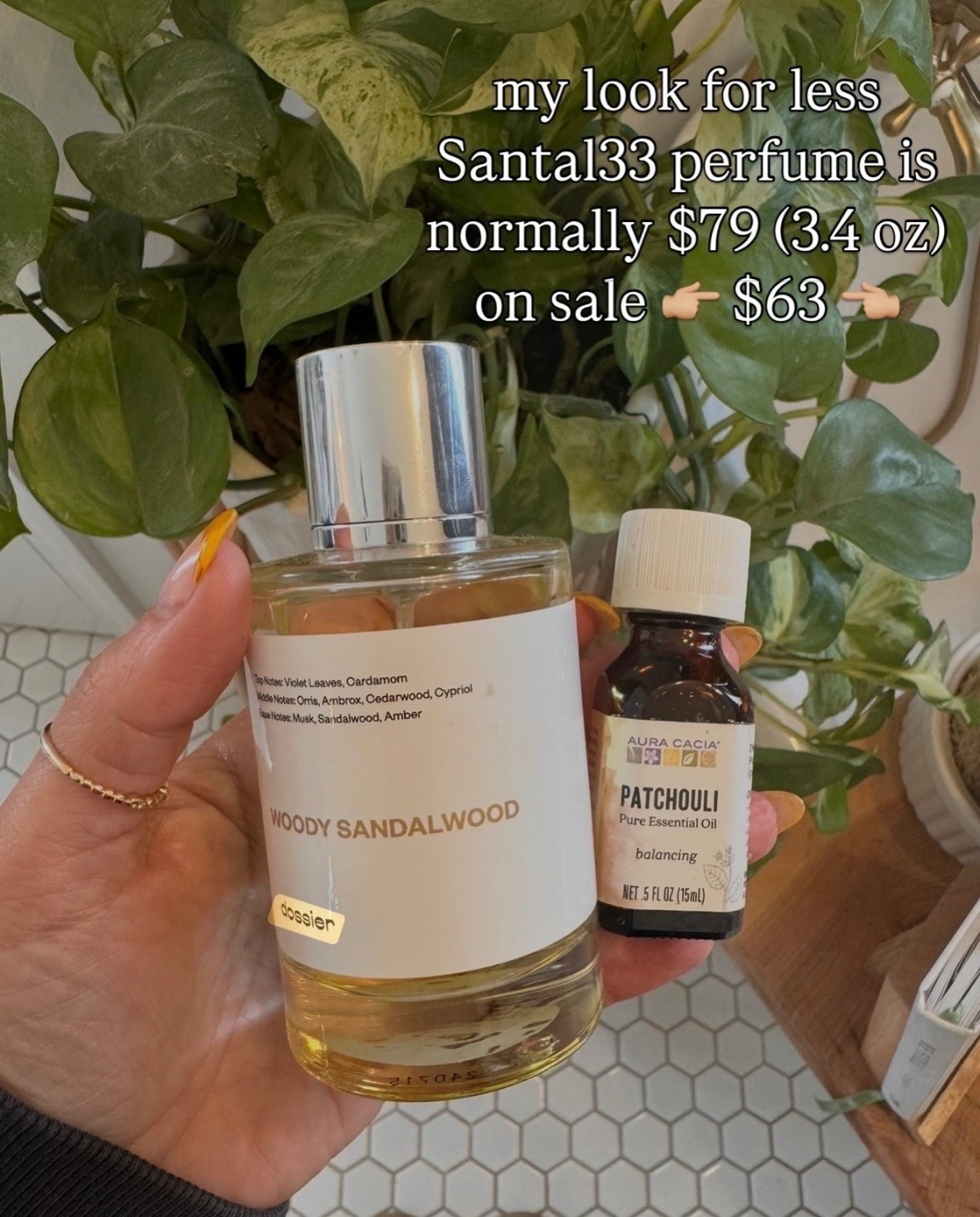 My SCENT is this combo. 
Santal33 is almost $300 so I have been using the look for less option for two years now! The large bottle is under $80 vs $300!!! I always add pachouli to my wrist, behind my eyes and my lady parts 🤪🙃🤪!!!! It’s the perfect combo!!! 


#amazonsale #springsale #springfashion #beautyfavorites #over40 




#LTKStyleTip #LTKBeauty