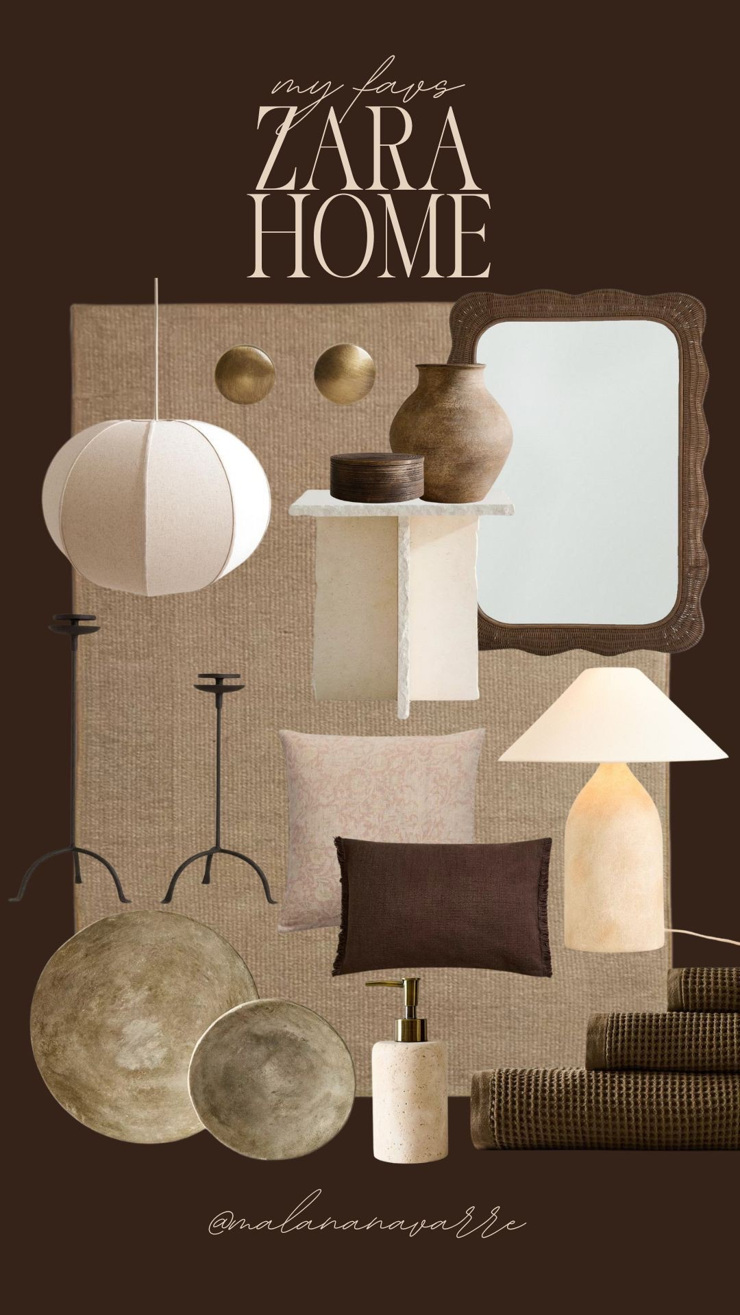 ZARA HOME FINDS IM LOVING RIGHT NOW 🤎

Zara home
Zara finds
Zara lamp
Lamp
Zara rug 
Zara home decor 
Zara vase 
Vase 
Lighting 
Mirror

#LTKFindsUnder100 #LTKSeasonal #LTKHome