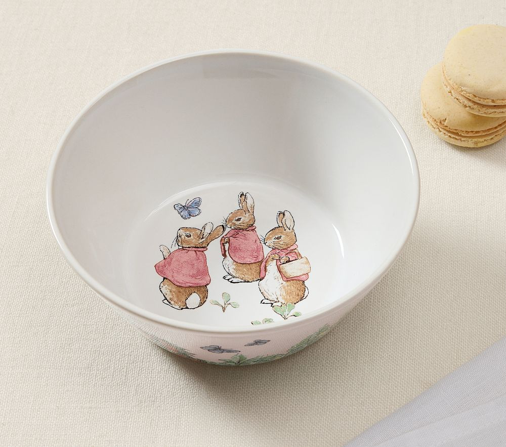 Peter Rabbit™ Flopsy™  Bunnies Bowl | Pottery Barn Kids