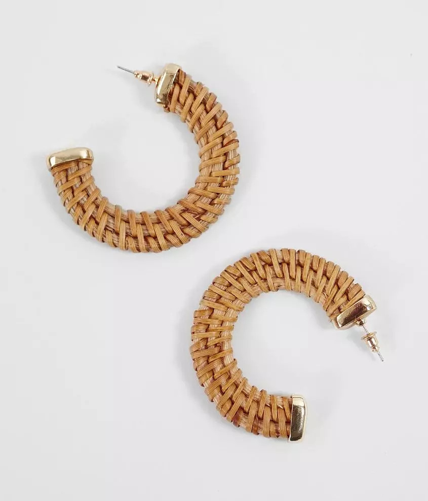 Wicker Hoop Earring | Buckle