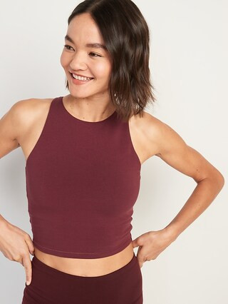 Light Support PowerChill Longline Sports Bra Tank for Women | Old Navy (US)