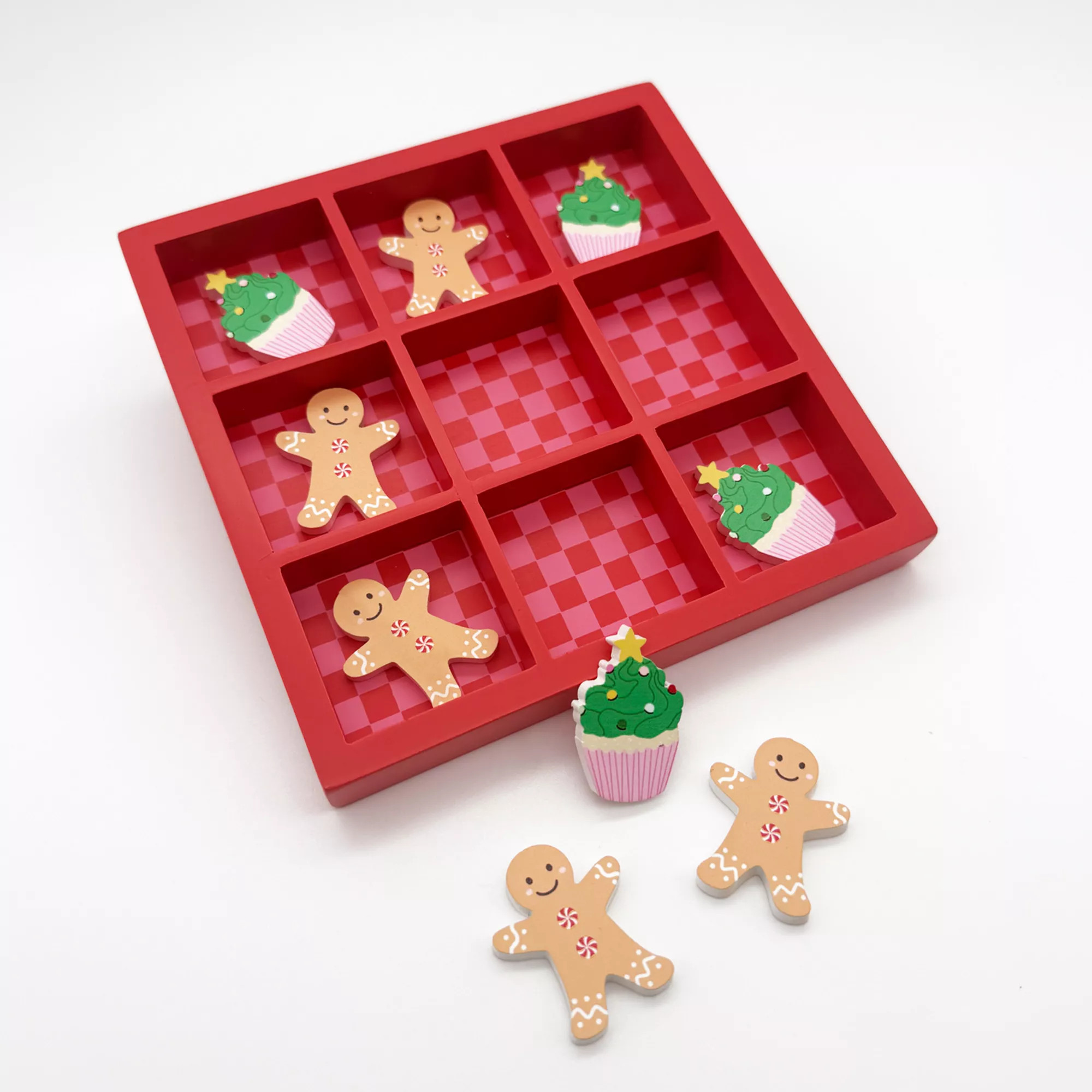 Gingerbread Tic Tac Toe Board Game, Red | Kohl's