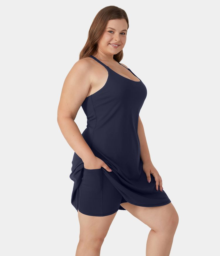 Everyday Softlyzero™ Airy Backless Plus Size Dress-Euphoria Air-Longer Cool Touch Dress & Adjus... | HALARA