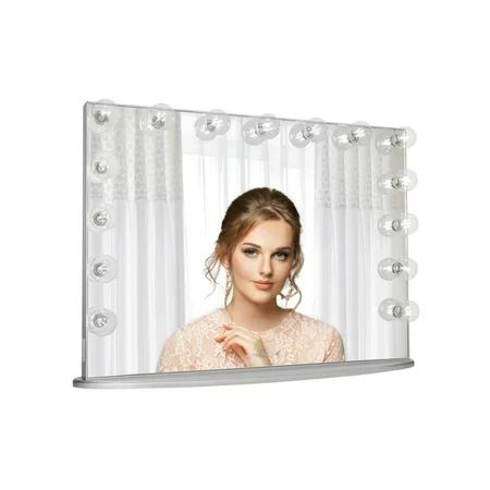 Impressions Vanity Hollywood Glow Lite Pro Vanity Mirror with 15 Clear LED Lights Dressing Makeup Mi | Walmart (US)