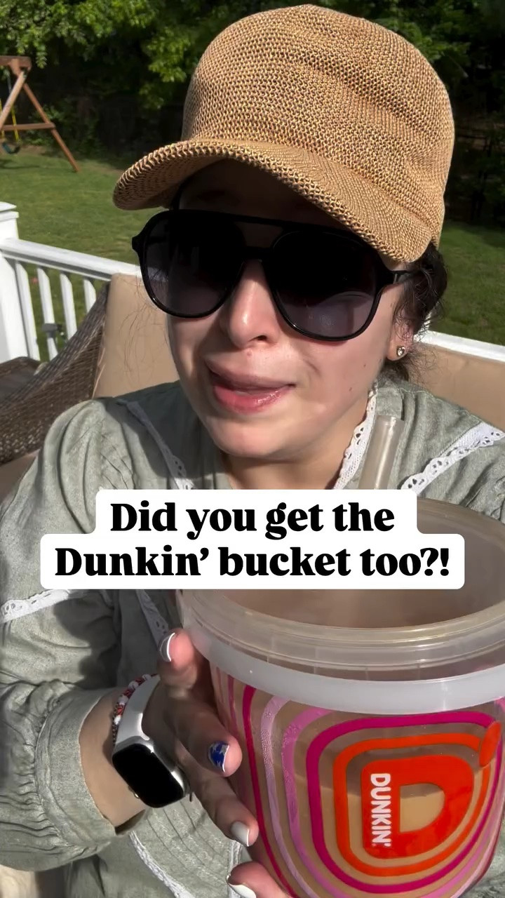 Each participating Dunkin’ only got 25 today so of course I had to run before my son woke up and grab it 😂

Did you get one too?

Share this with your Dunkin’ friend
Follow me for daily finds + real life in between

Dunkin bucket | Dunkin iced coffee | 48 oz Dunkin bucket | viral Dunkin bucket | iced coffee season | coffee lover finds | limited edition Dunkin | Dunkin summer menu | Massachusetts Dunkin | viral food finds

#Dunkin #CoffeeTok #DailyFinds #IcedCoffee #NewEngland
