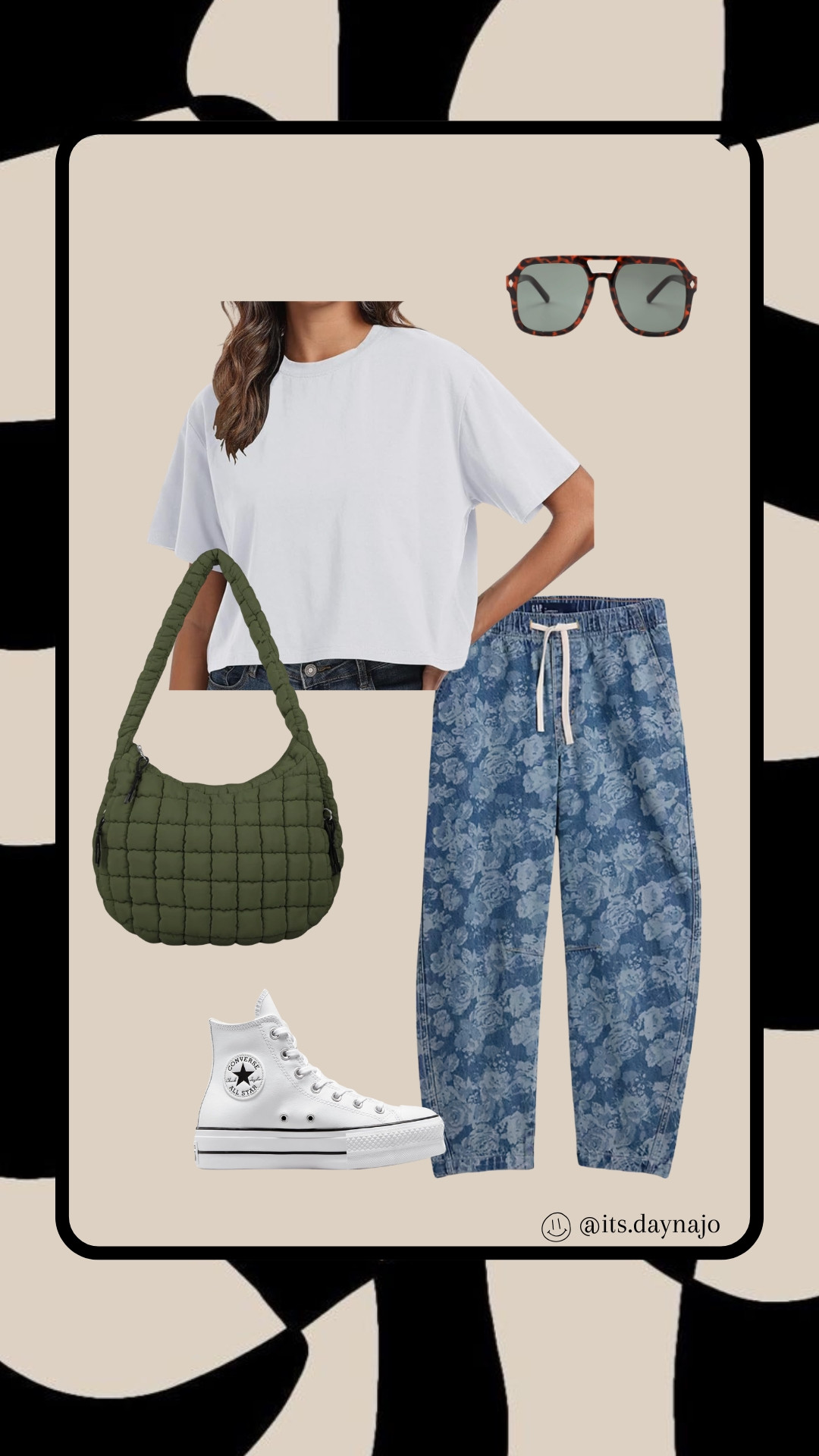 Outfit idea // ootd // summer fit // spring fit // outfit inspo // gap factory // Amazon // high top converse 