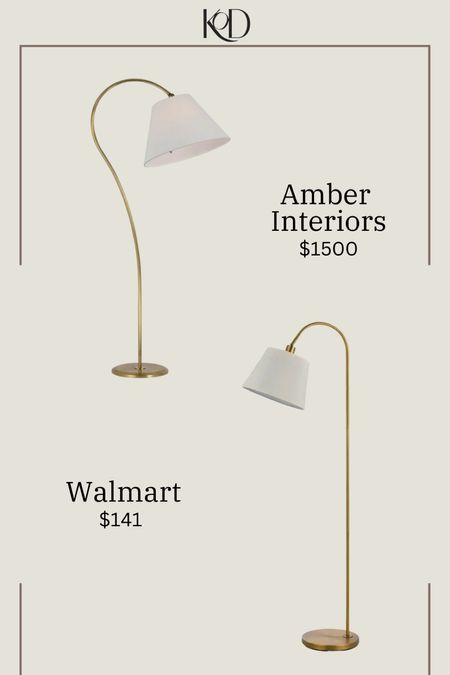  Been eyeing this floor lamp from Amber Interiors. Glad to see there is a dupe options much closer to my budget  

#LTKhome