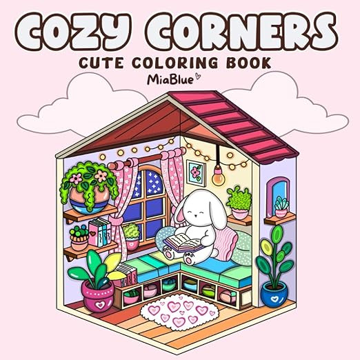Cozy Corners: Charming Coloring Book for Adults and Teens Featuring Cute Comfy Magical Kitchen Ha... | Amazon (US)