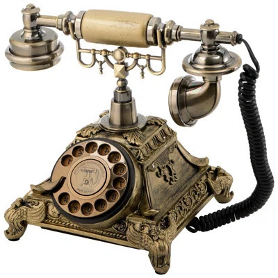 Vintage Rotary Telephone Decorative Antique Phone | Wayfair North America